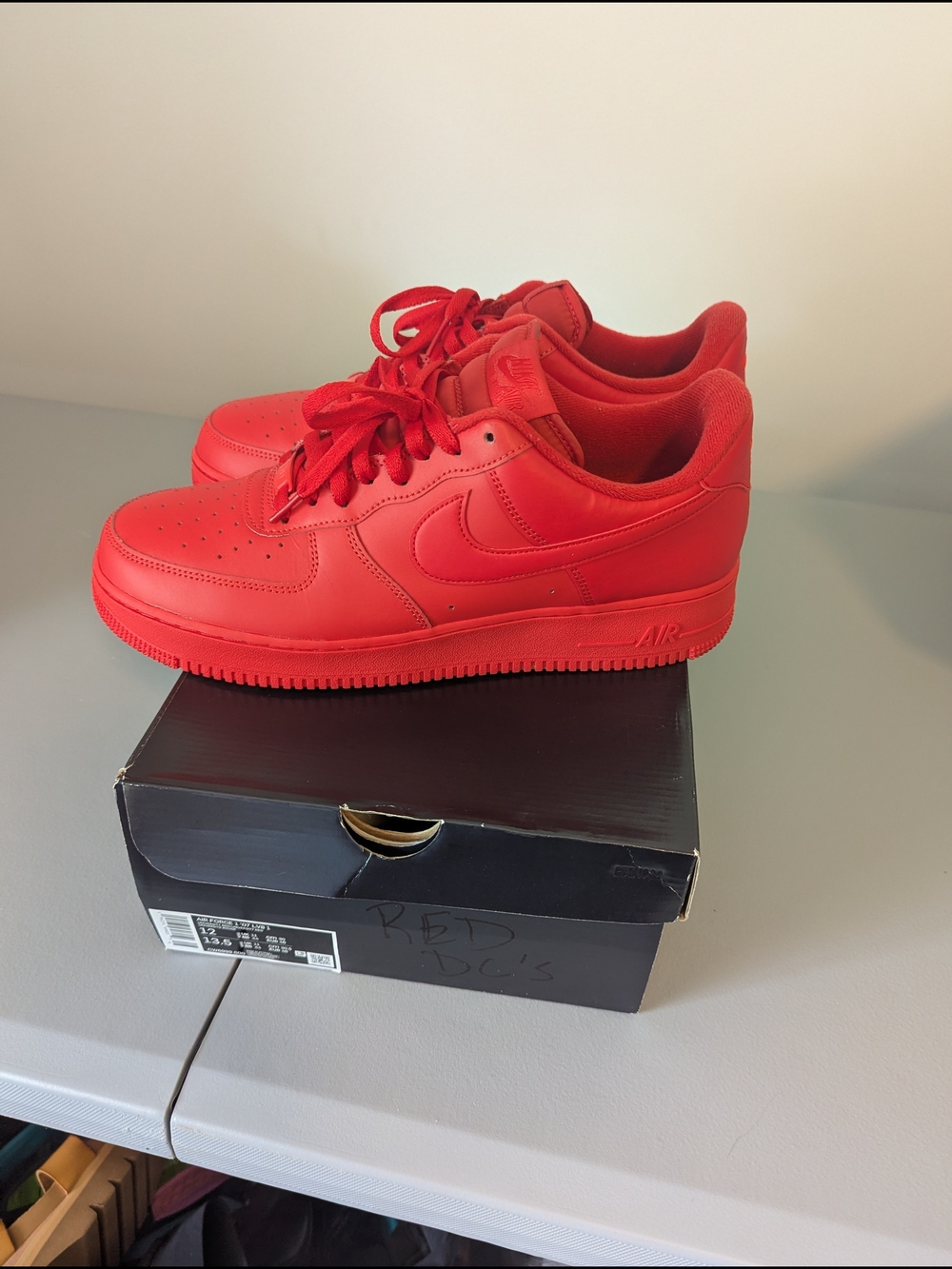 Nike Low-Top Sneakers in Vibrant Red - Picture 1 of 4